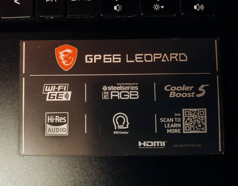 Msi leopard gp66 1