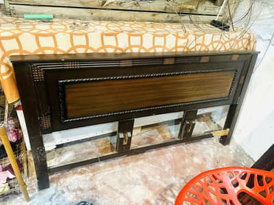 Wood double bed for sale