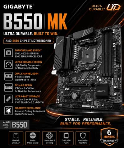 B550M-K |Gigabyte | Motherboard New with warranty