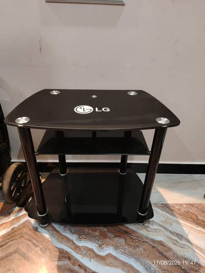 LG Glass TV Console