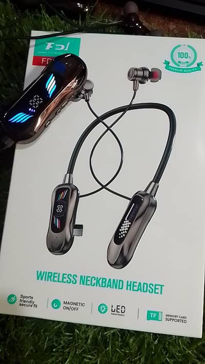 wireless neckband headset