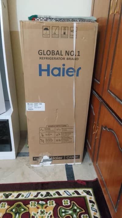 Haier refrigerator model HRF186 Brand new ,No open &No used ,silver