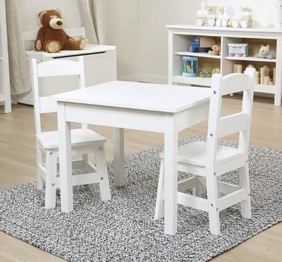 Kids table and chair wooden play drawing