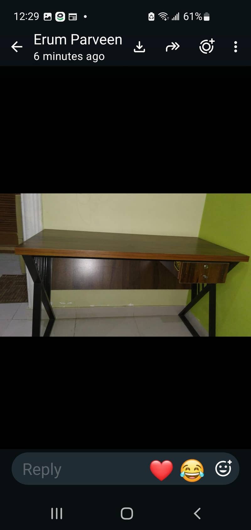study table and chair. 0