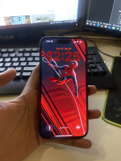 Apple iPhone 15 Pro Black Color all okay