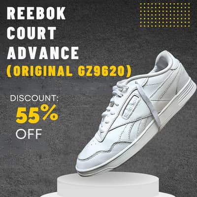 Reebok Court Advance Original GZ9620|White Leather|Size US 10,Euro 43
