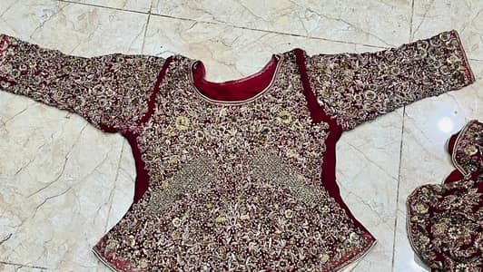 barat lehnga and walima maxi