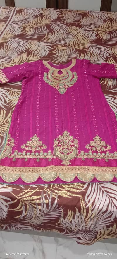 2 piece lawn suit with TILA and sequence work