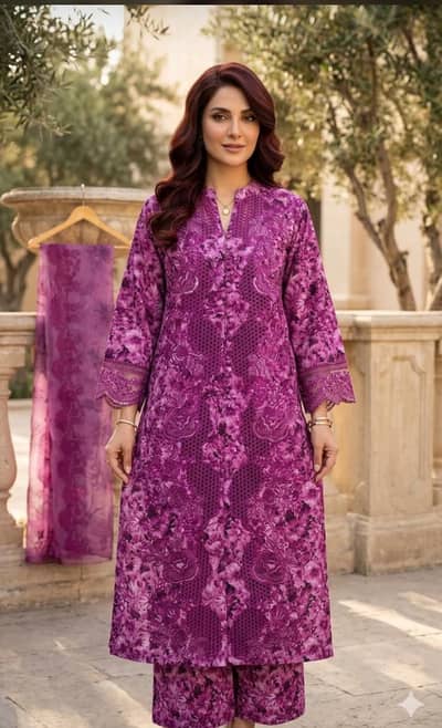purple  color dress