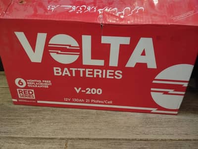 Volta V-200 130AH 12V battery. Only 2 months used. . Like New