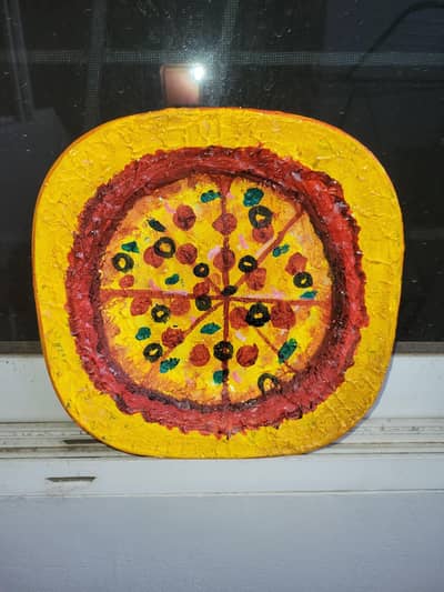 Beautiful Pizza  wall  hanging plate