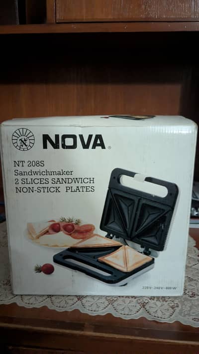Nova NT 208S Sandwich Maker — Brand New / Unused (Box Packed)