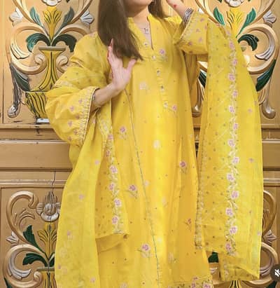 Embroided suit