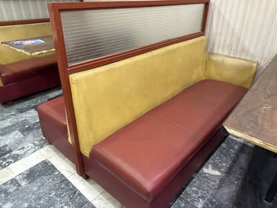 Restaurant Sofa Seats Available Along with Single Tables