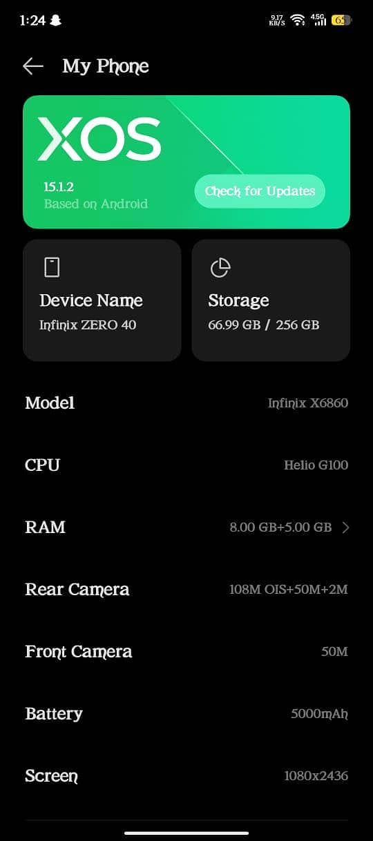 Infinix Zero 40 7