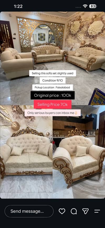 Fresh and new sofa