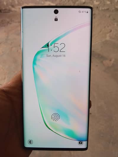 Samsung Mobile Note 10 Plus 5G 12/256 minor Glass break sim working