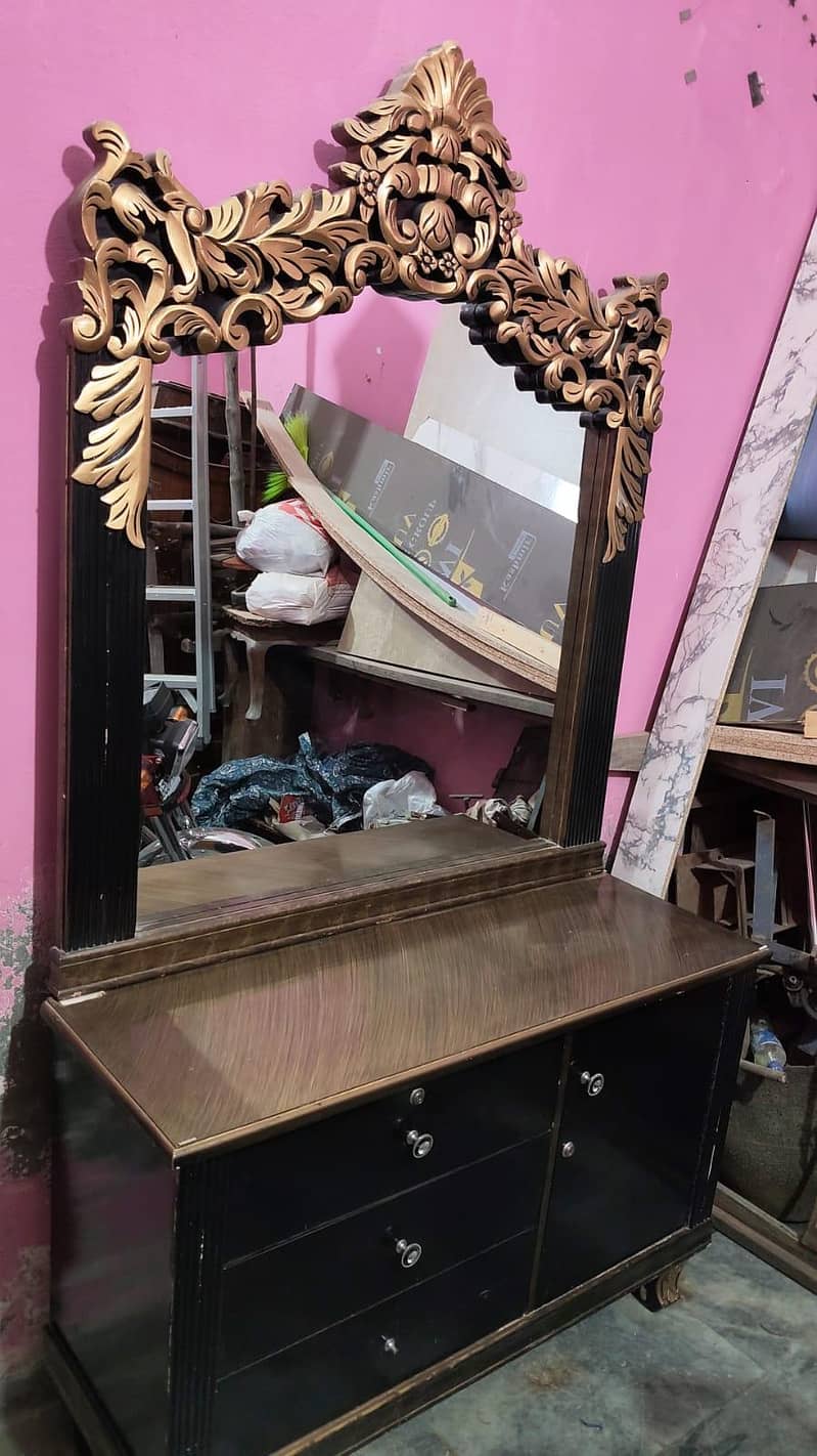 Bed with dressing and one Side table 1