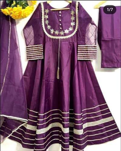 Purple 3 piece suit parry wear