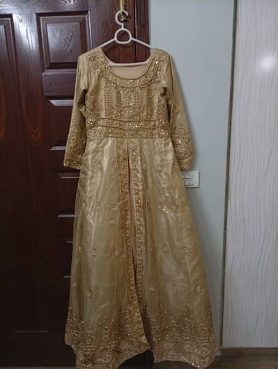 Golden Maxi for party wear and bridal