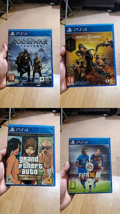 Ps4 Discs in neat condition