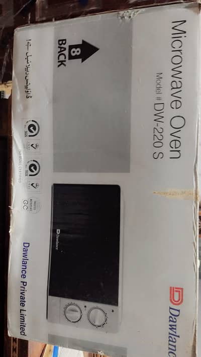 Dawlance microwave oven new pinpack