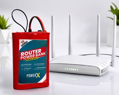 Internet Router Power Bank 5 Hours + BACKUP Auto Switching