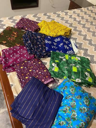 pollo lawn 2 peace dresses last Hain 500 k hisb se jisko chiye btye