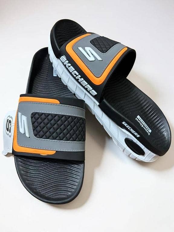 Top Quality Imported Skecher OG Style Slides By KB Medicated sole Best for Sugar And Bloodpressure patients For Men and Boys by kakubaku