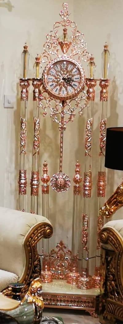 Metal and Crystal made Father clock for sale