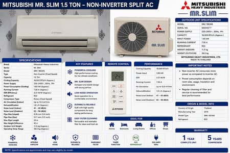 Mitsubishi AC 1.5 ton for sale
