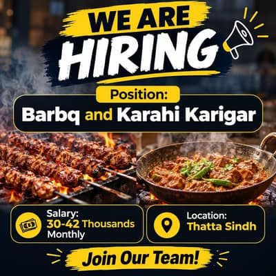 bbq and karahi karigar