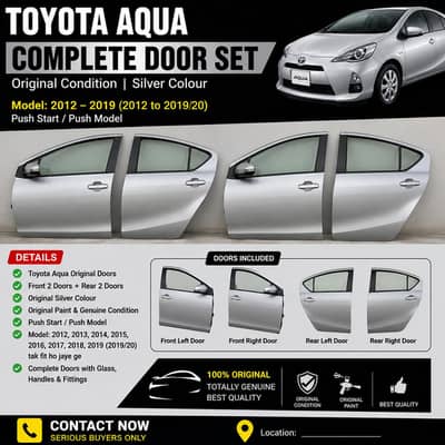 aqua 2012/2019 silver colour doors
