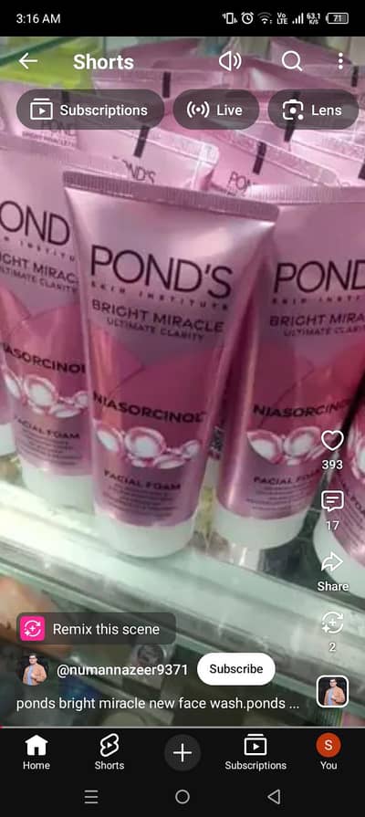 ponds facewash at 50percent discount limited time