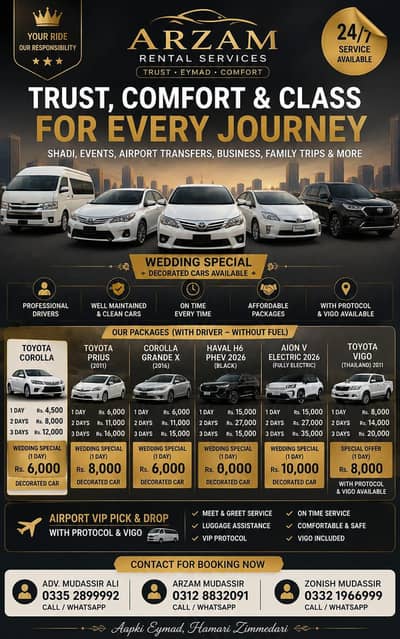 ARZAM RENT A CAR SERVICE