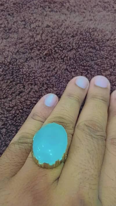 Silver Ring + orignal Durre Najaf Stone