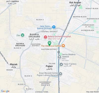 PuP Corner + 11 Marla Land Paid Plot No 142 Eastern Block, Bahria Orchard Lahore