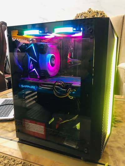 i3 8th Gen  | RX 590 8GB | Ram 16GB DDR4 | 256GB SSD |RGB Casing