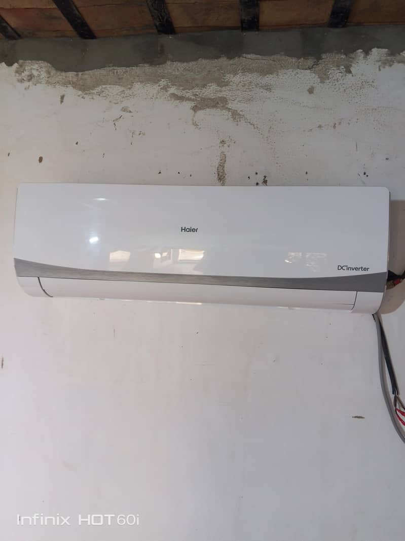 ہائر ڈی سی انورٹر اے سی 1.5 ٹن فریش پیس لش کنڈیشن 0