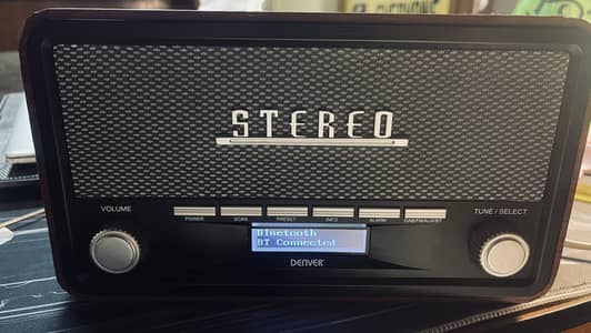 Denver Imported Stereo + Fm + Bluetooth + Aux Speaker