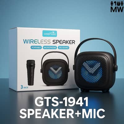 GTS-1941 Wireless Bluetooth Speaker + Mic | RGB | New Box Pack