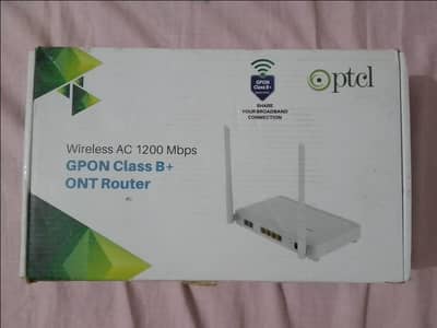 ZTE GPON Class B+ ONT Router official from PTCL