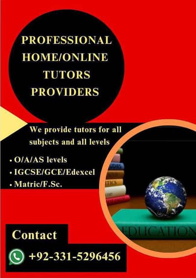 Home/Online Expert Tutors are available
