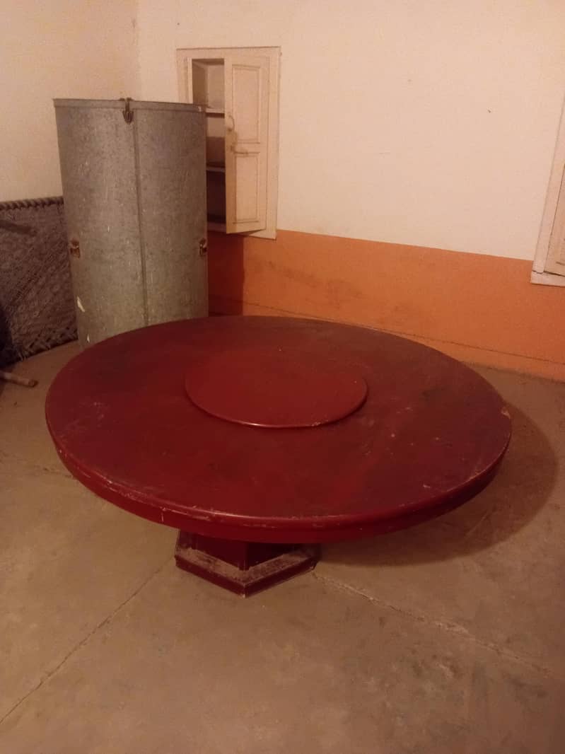 Wooden Round Dining Table – Table Only 1