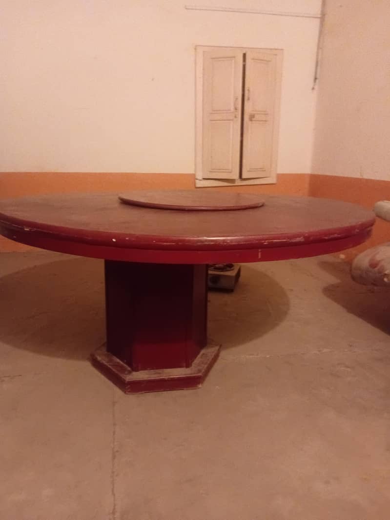 Wooden Round Dining Table – Table Only 2