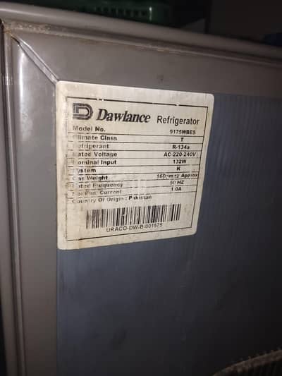 Dawlance Refrigerator 9175WBES (12 CFT)