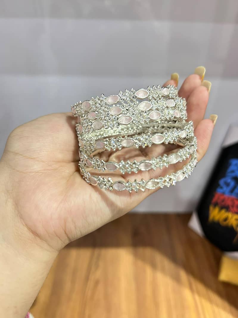 silver bangles 1