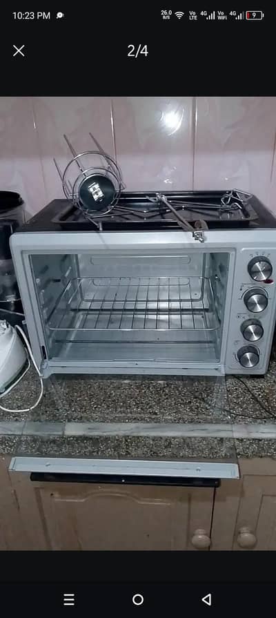 electrical oven with rotisserie bake grill roast
