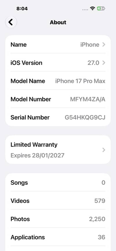 Apple iPhone 17 Pro Max