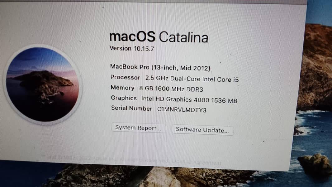 MacBook pro core i5 (2012) 2